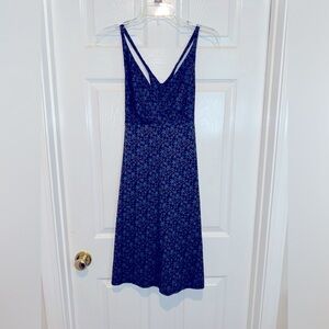 Patagonia blue floral summer dress. Size M